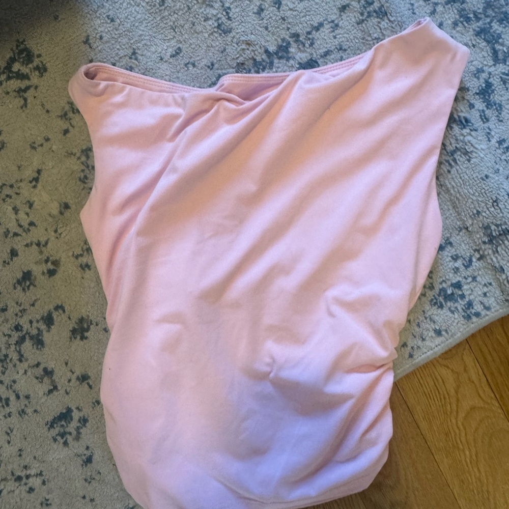 Light Pink One-Shoulder top